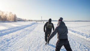 frozen lake