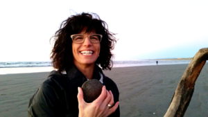 woman at beach