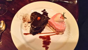 Duo of Hearts dessert