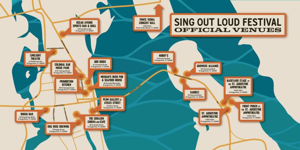 Big Names Head to Sing Out Loud Festival in St. Augustine, Florida