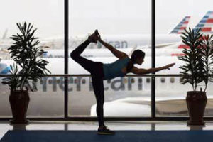 Dallas/Fort Worth Airport’s Yoga Studio in Terminal D