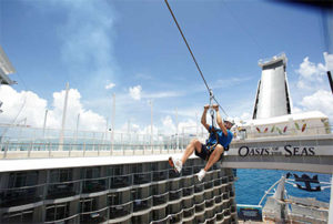 Caribbean’s Oasis of the Seas zip-line