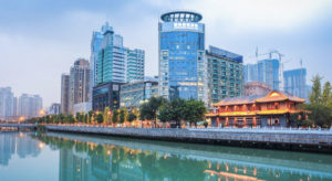 Chengdu downtown waterfront © CHUYU - DREAMSTIME.COM