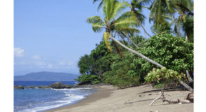 A deserted beach