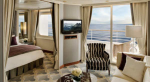 Crystal Serenity Penthouse Suite with veranda © CRYSTAL CRUISES