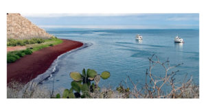 Red-sand beach on Rábida