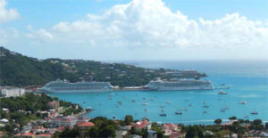 Cruise ships in the port