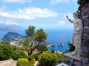 View of the Faraglioni Rocks in Capri