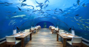 Ithaca Undersea Restaurant is located in the Maldives,