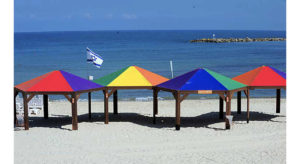 Rainbow beach huts