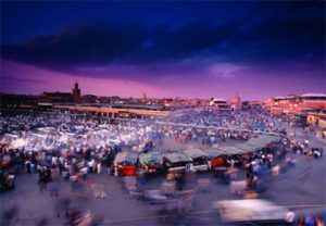 Sunset at Jemaa el-Fna Square