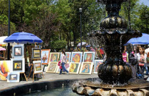 Saturday Bazaar in the San Ángel neighborhood