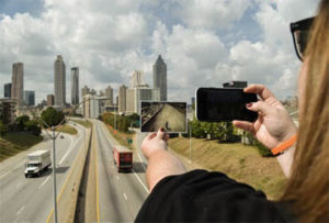 Big Zombie Tour 1 with Atlanta Movie Tours visits the Jackson Street Bridge