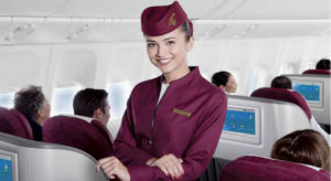 Qatar flight attendant