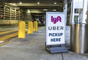 Airports even have Lyft and Uber pickup spots