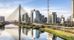 The Octavio Frias de Oliveira Bridge over the Pinheiros River