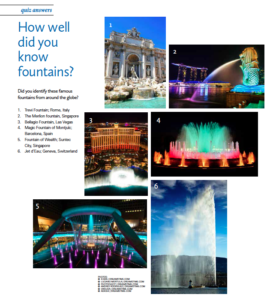 Quiz answers August (Fountains)