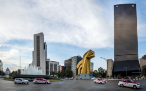 Reforma Square with the Monument to the Mexican Revolution - Mexico City