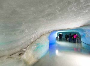 Ice tunnel at Jungfraujoch