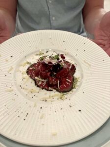 Beef carpaccio Food