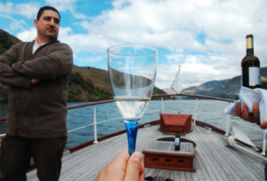 Wine tasting on a river cruise