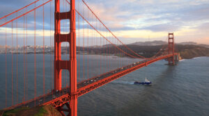 San Fran bay and Golden Gate Bridge