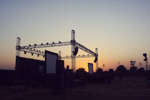 outdoor concert stage