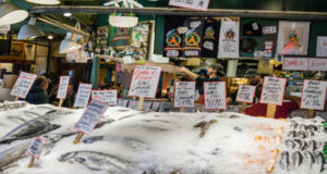 Fish market in Seattle