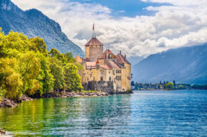 Lake Side at Lake Geneva, Switzerland