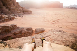 Jordan national park Wadi Rum desert.