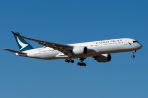 Cathay Pacific CX279 flight from Hong Kong to Paris © Gilles Bizet | Dreamstime.com