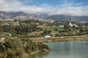 Montecito Country Club with Bird Refuge in front, Santa Barbara California.