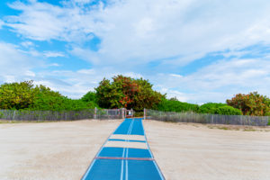 Beach access ramp for wheelchair on South Beach, Miami