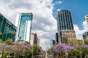 Paseo de la Reforma avenue in Mexico City