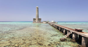 Sanganeb lighthouse, Sudan. UNESCO World Heritage Site