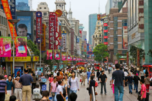 Main street in Shanghai