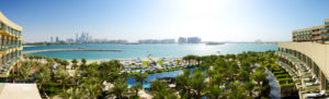 beach at modern luxury hotel on Palm Jumeirah