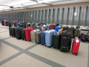 Unclaimed luggage