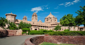 Umaid Bhawan palace hotel in Jodhpur in Rajasthan, India