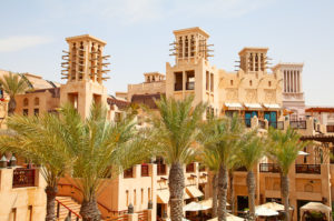 Old Dubai with classical wind tower