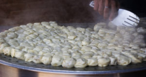 Dumplings sold by street vendors in Nepal