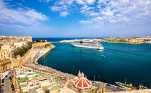 Seabourn Cruise liner leaving Valletta, Malta, Spain. Photo Credit: Leonid Andronov | Dreamstime.com