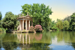 Villa Borghese Gardens, Rome, Italy