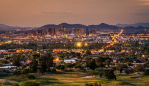 Phoenix, Air., Skyline night