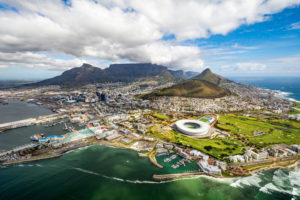 Cape Town and the 12 Apostels from above