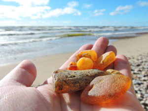 Amber on Baltic Sea Coast, Lithuania