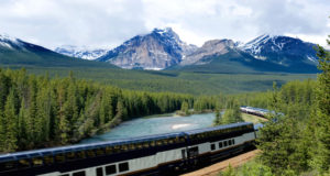 Rocky Mountaineer luxury train In Canada