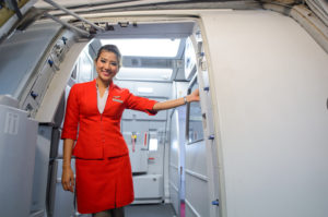 AirAsia crew member on board of Airbus A320 © Tea | Dreamstime.com