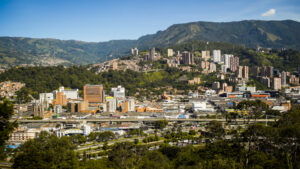 Medellín landscape, Western Colombian Andes