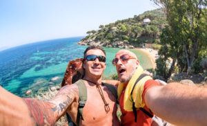 Gay couple travel